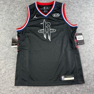 NIKE AIR JORDAN HOUSTON ROCKETS James Harden JERSEY YOUTH SIZE LARGE BLACK